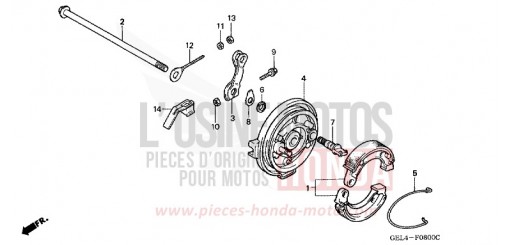 REAR BRAKE PANEL XR50R3 de 2003